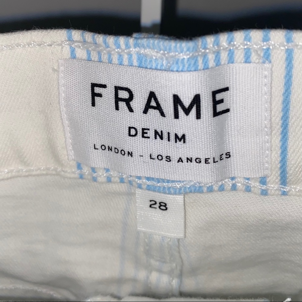 FRAME Le Striped Denim Mini Skirt - Picture 4 of 4